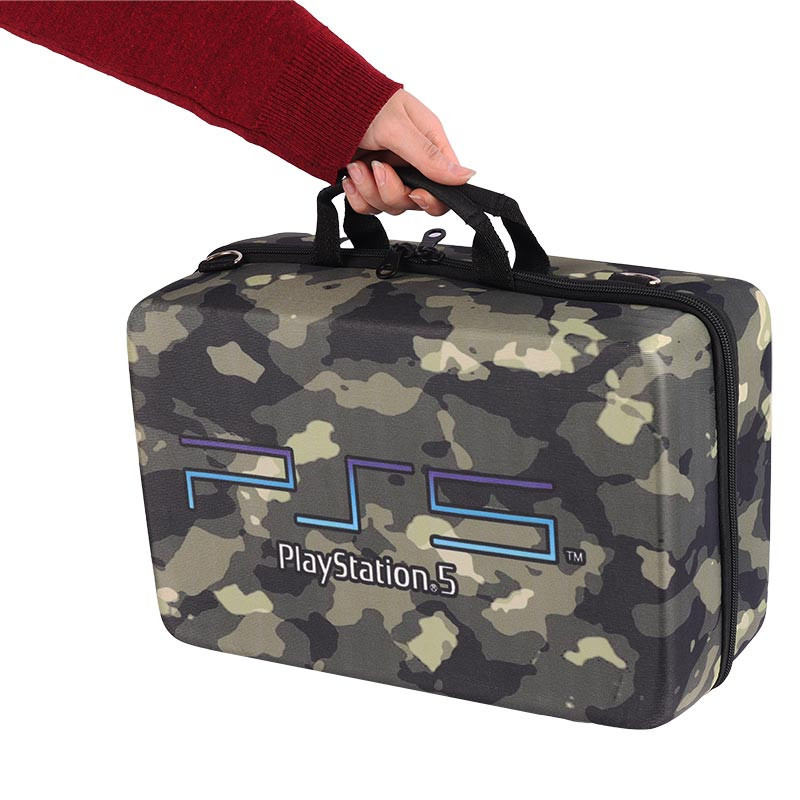 کیف کنسول بازی PS5 Slim طرح چریکی سبز