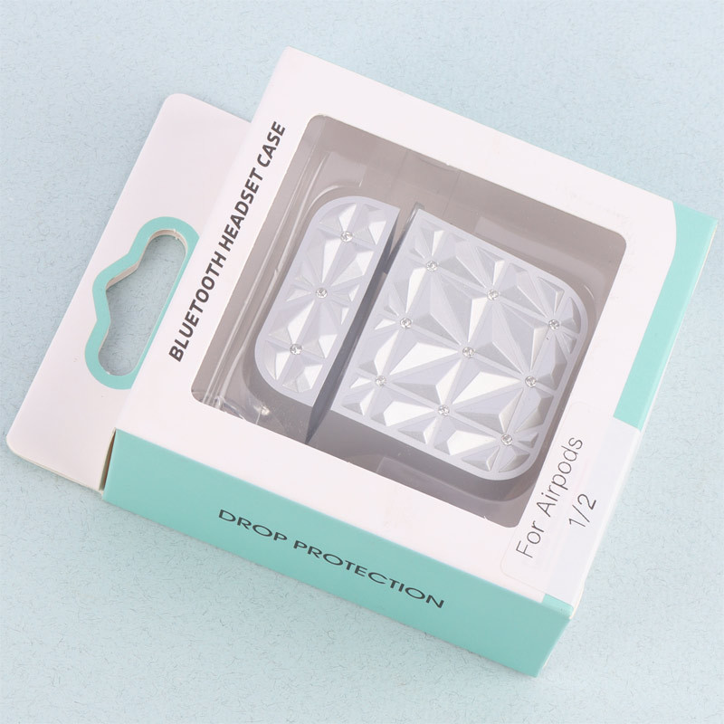 محافظ ایرپاد سه بعدی نگین دار AirPods 1/2