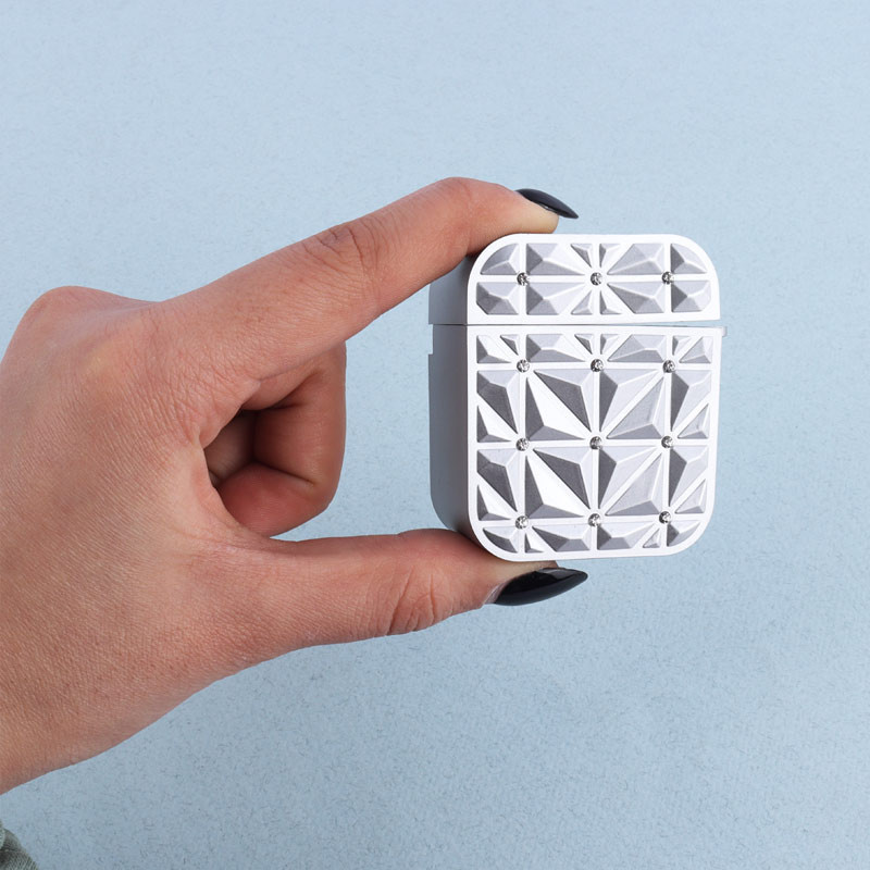 محافظ ایرپاد سه بعدی نگین دار AirPods 1/2