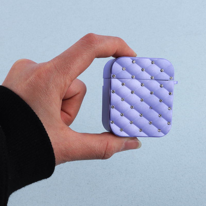 محافظ ایرپاد پافری نگین دار AirPods 1/2