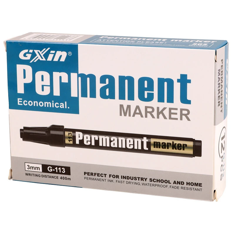ماژیک معمولی جیکسین نوک گرد Gxin G-113 بسته 12 عددی