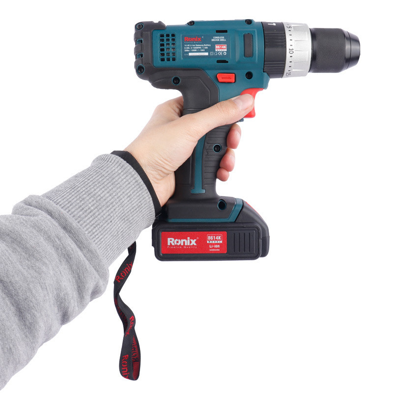 کیت دریل شارژی چکشی Ronix 8614K