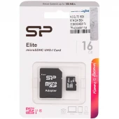 رم میکرو 16 گیگ سیلیکون پاور Silicon Power Elite U1 C10 100MB/s + خشاب