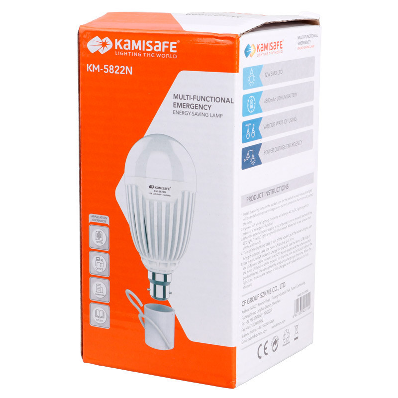 لامپ آویز دار شارژی Kamisafe KM-5822N 12W E27