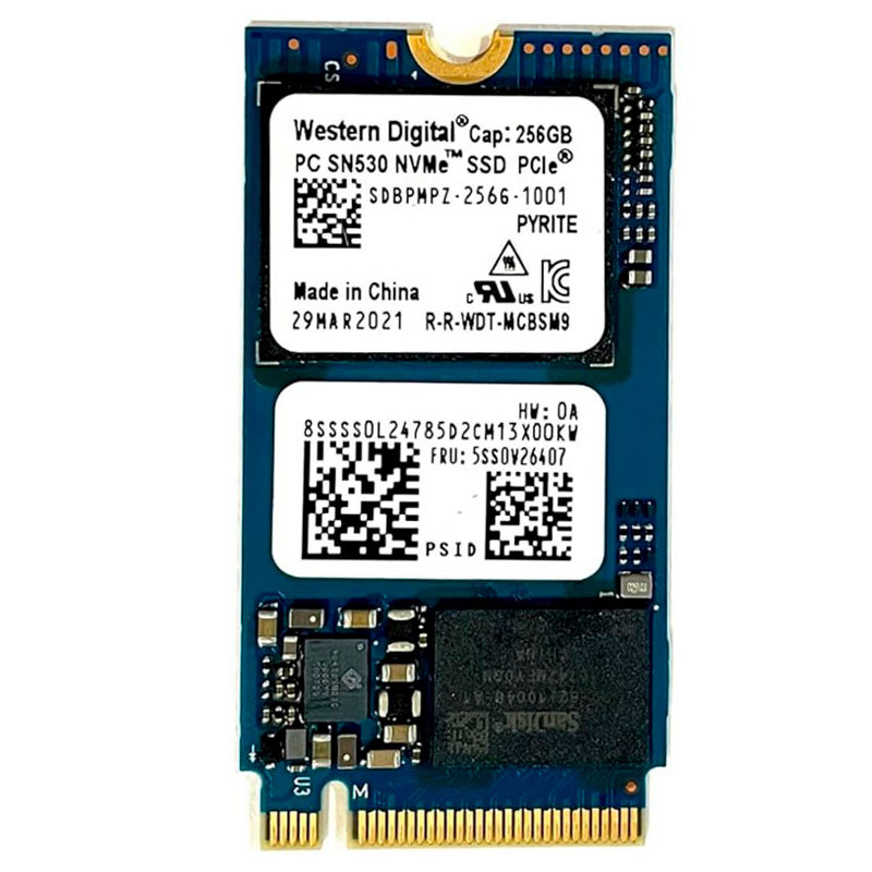 حافظه SSD وسترن دیجیتال Western Digital SN530 256GB M.2 استوک