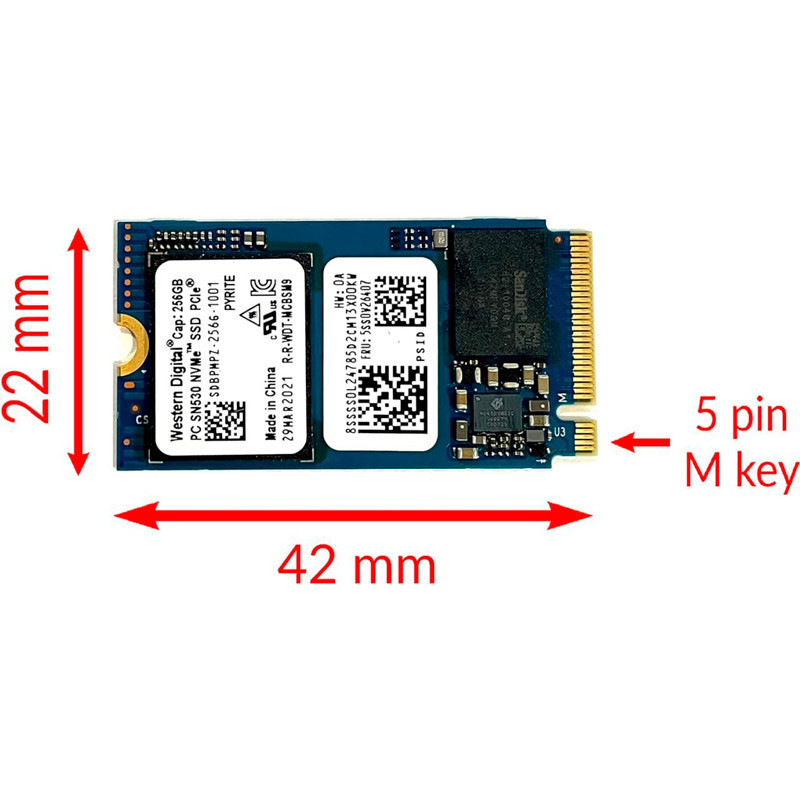 حافظه SSD وسترن دیجیتال Western Digital SN530 256GB M.2 استوک