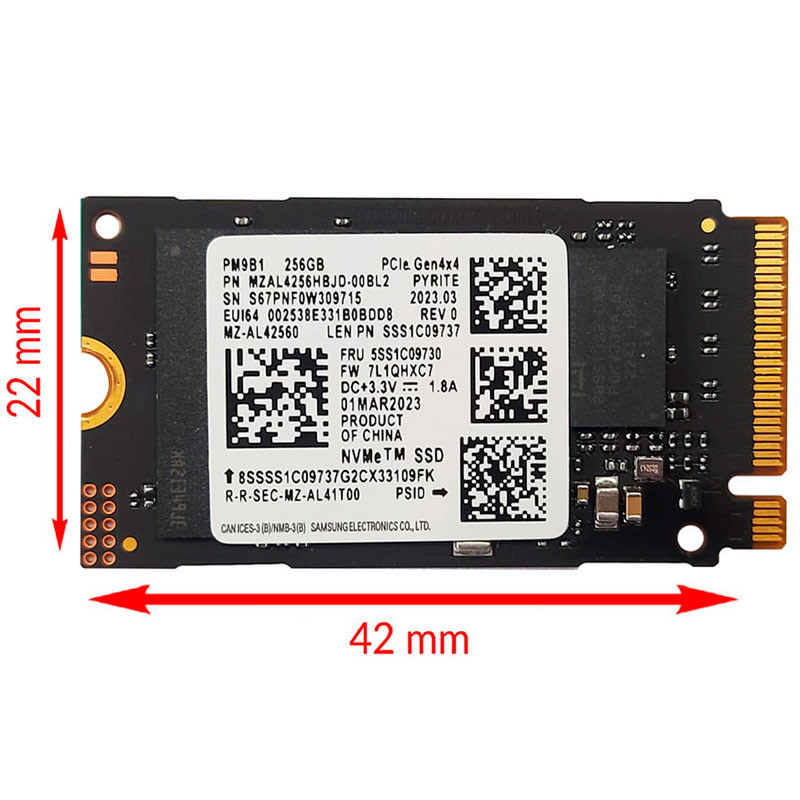 حافظه SSD سامسونگ Samsung PM9B1 256GB M.2 استوک