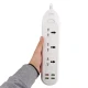 چند راهی 3 خانه برق ارت دار الدینیو SC-16Q با کابل 2 متری + شارژر USB