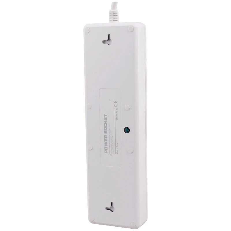 چند راهی 3 خانه برق ارت دار الدینیو SC-11 با کابل 2 متری + شارژر USB