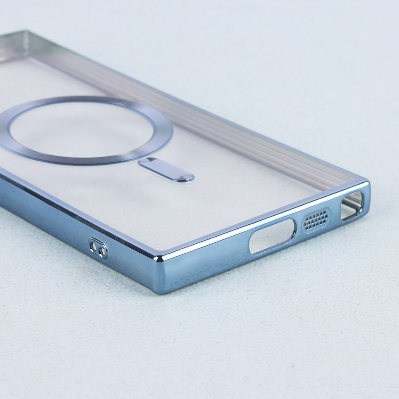 قاب شفاف MagSafe ژله ای محافظ لنزدار Samsung Galaxy S23 Ultra