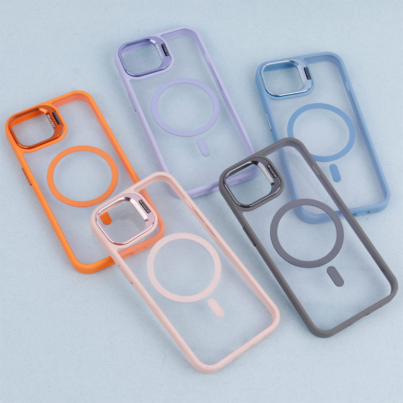 قاب PC مگ سیف استندشو با محافظ لنز رینگی Bracket آیفون iPhone 13