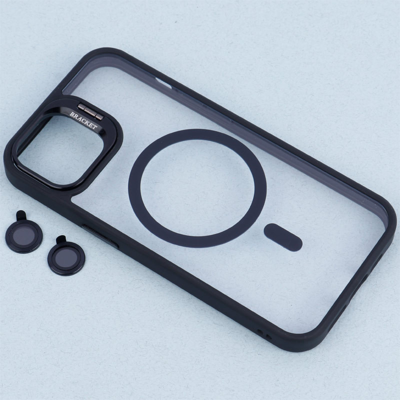 قاب PC مگ سیف استندشو با محافظ لنز رینگی Bracket آیفون iPhone 13