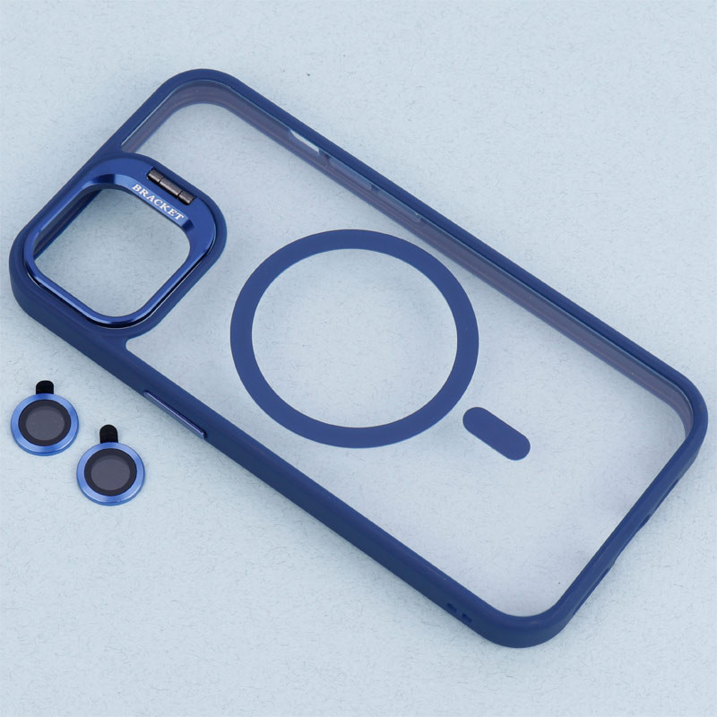 قاب PC مگ سیف استندشو با محافظ لنز رینگی Bracket آیفون iPhone 13