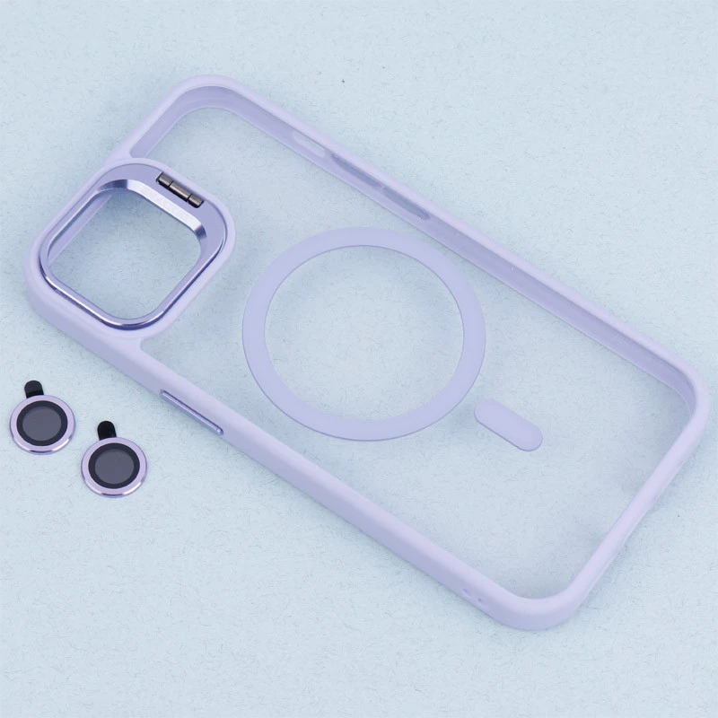 قاب PC مگ سیف استندشو با محافظ لنز رینگی Bracket آیفون iPhone 13