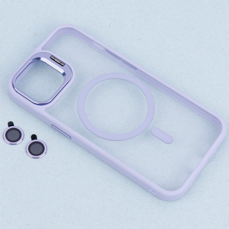 قاب PC مگ سیف استندشو با محافظ لنز رینگی Bracket آیفون iPhone 13