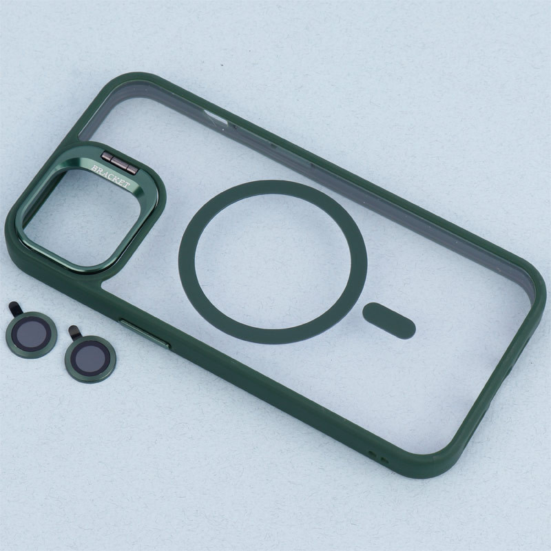 قاب PC مگ سیف استندشو با محافظ لنز رینگی Bracket آیفون iPhone 13