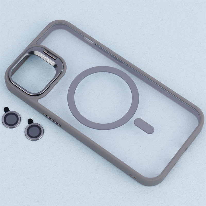 قاب PC مگ سیف استندشو با محافظ لنز رینگی Bracket آیفون iPhone 13