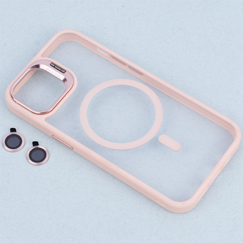 قاب PC مگ سیف استندشو با محافظ لنز رینگی Bracket آیفون iPhone 13