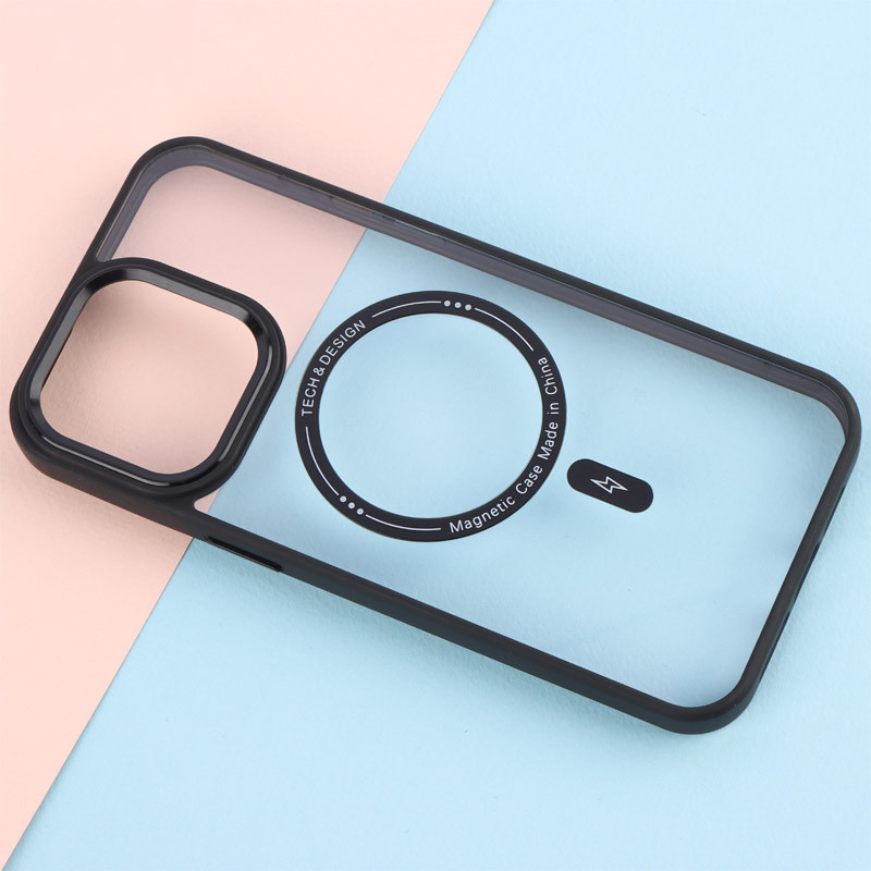 قاب شفاف Magnetic اصلی مگ سیف iPhone 15 Pro Max