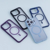 قاب PC مگ سیف استندشو با محافظ لنز رینگی Bracket آیفون iPhone 13 Pro