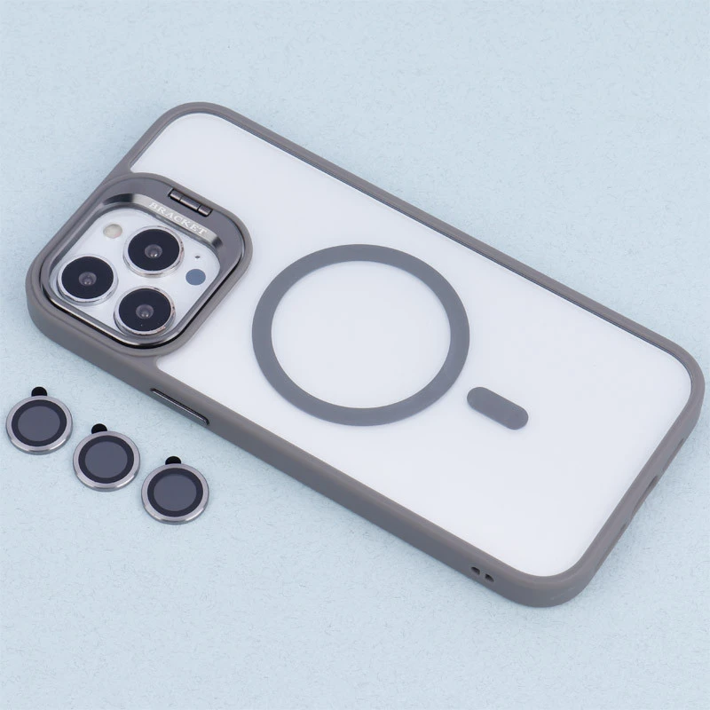 قاب PC مگ سیف استندشو با محافظ لنز رینگی Bracket آیفون iPhone 13 Pro Max