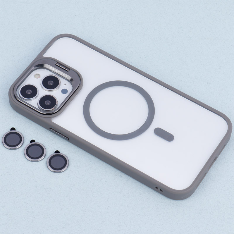 قاب PC مگ سیف استندشو با محافظ لنز رینگی Bracket آیفون iPhone 13 Pro Max