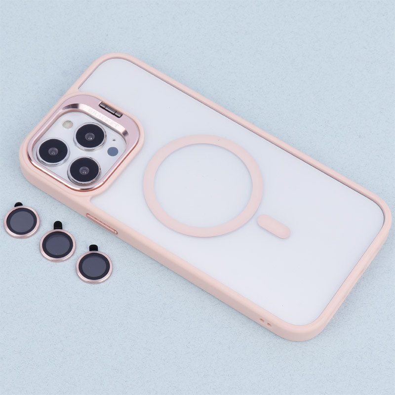 قاب PC مگ سیف استندشو با محافظ لنز رینگی Bracket آیفون iPhone 13 Pro Max