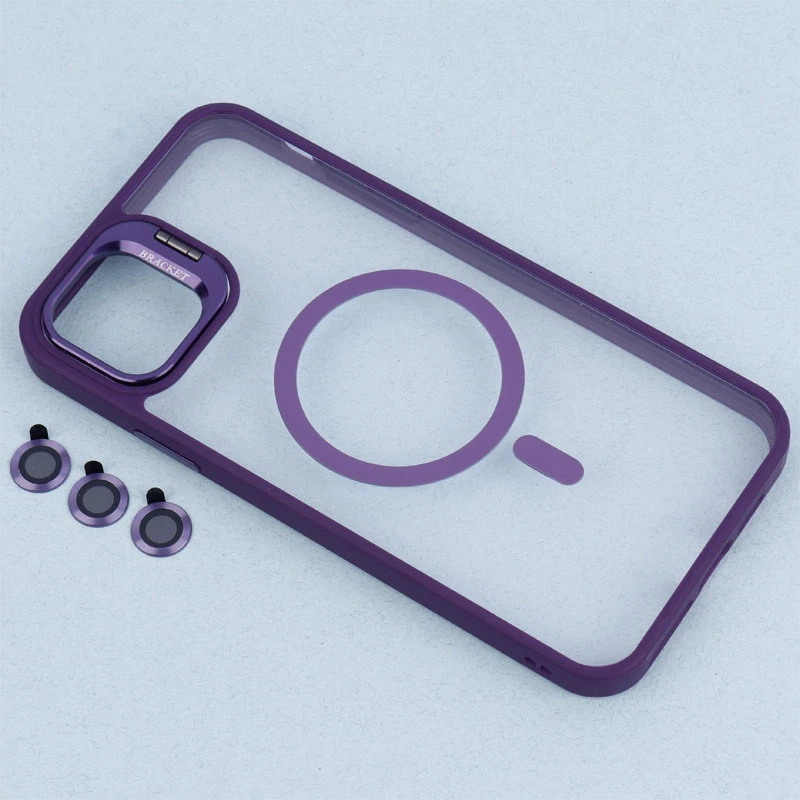 قاب PC مگ سیف استندشو با محافظ لنز رینگی Bracket آیفون iPhone 11 Pro Max
