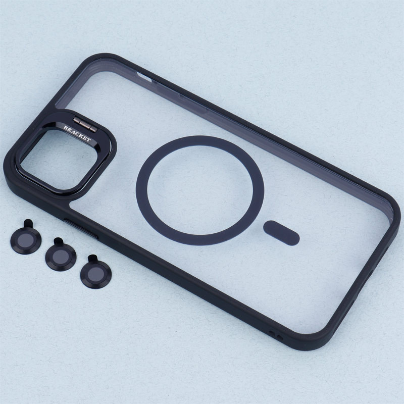 قاب PC مگ سیف استندشو با محافظ لنز رینگی Bracket آیفون iPhone 11 Pro Max
