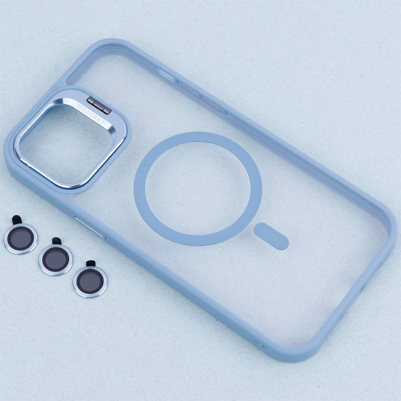 قاب PC مگ سیف استندشو با محافظ لنز رینگی Bracket آیفون iPhone 12 Pro Max