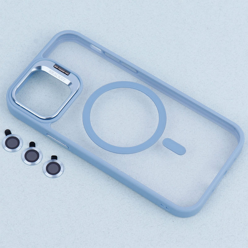 قاب PC مگ سیف استندشو با محافظ لنز رینگی Bracket آیفون iPhone 12 / 12 Pro