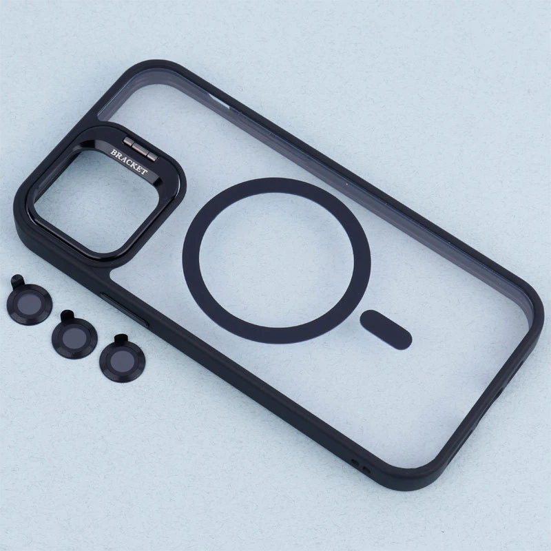 قاب PC مگ سیف استندشو با محافظ لنز رینگی Bracket آیفون iPhone 12 / 12 Pro