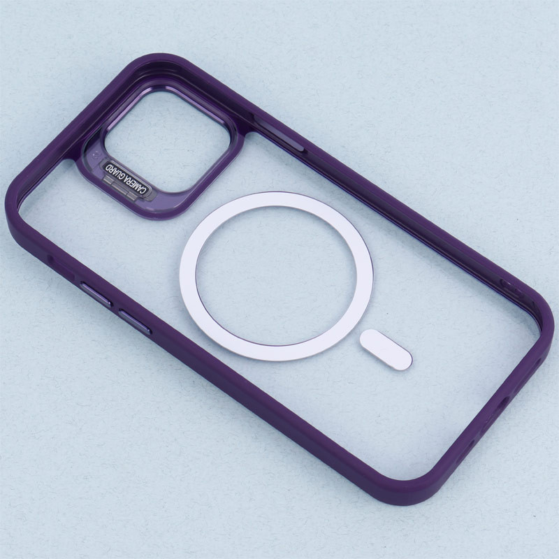 قاب PC مگ سیف استندشو با محافظ لنز رینگی Bracket آیفون iPhone 12 / 12 Pro