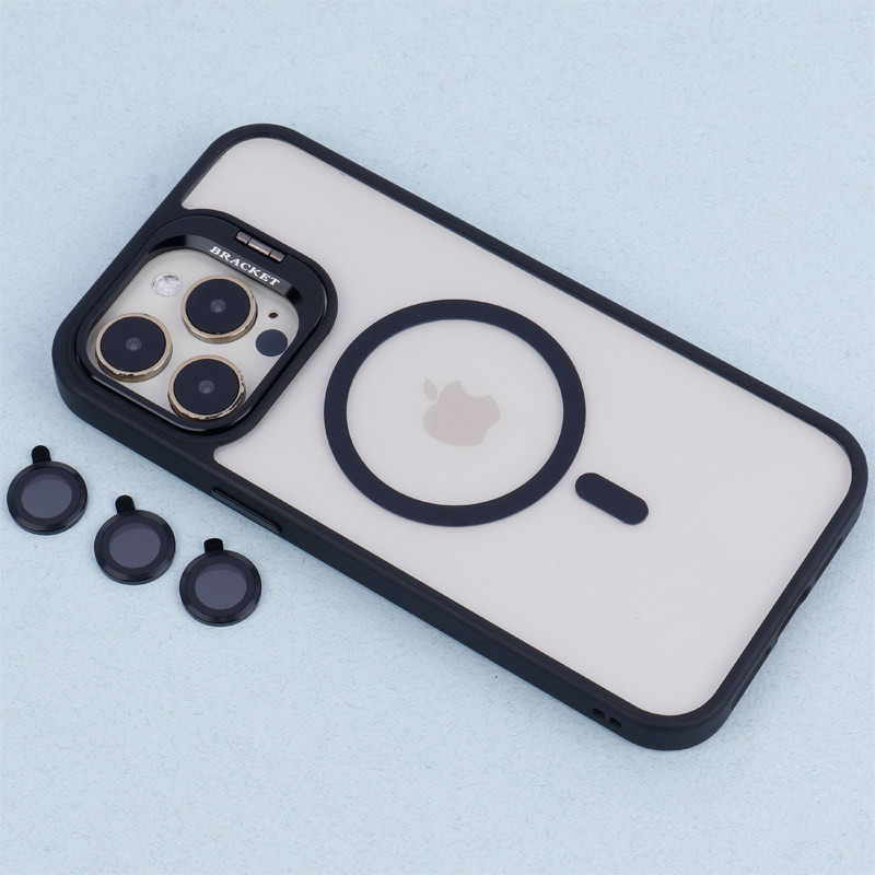 قاب PC مگ سیف استندشو با محافظ لنز رینگی Bracket آیفون iPhone 14 Pro Max