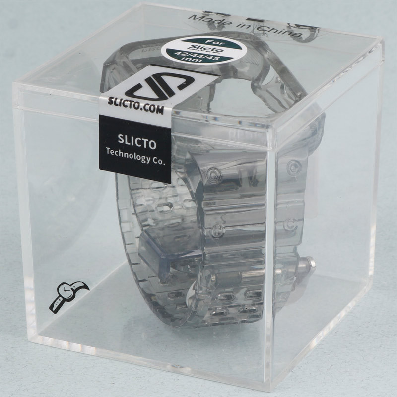 بند و محافظ اپل واچ G-Shok شفاف رنگی Slicto 42/44/45mm