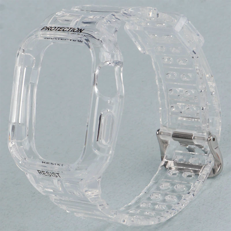 بند و محافظ اپل واچ G-Shok شفاف رنگی Slicto 42/44/45mm