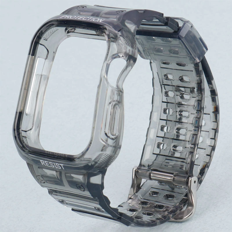 بند و محافظ اپل واچ G-Shok شفاف رنگی Slicto 42/44/45mm