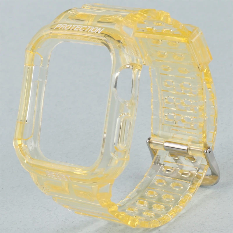 بند و محافظ اپل واچ G-Shok شفاف رنگی Slicto 42/44/45mm