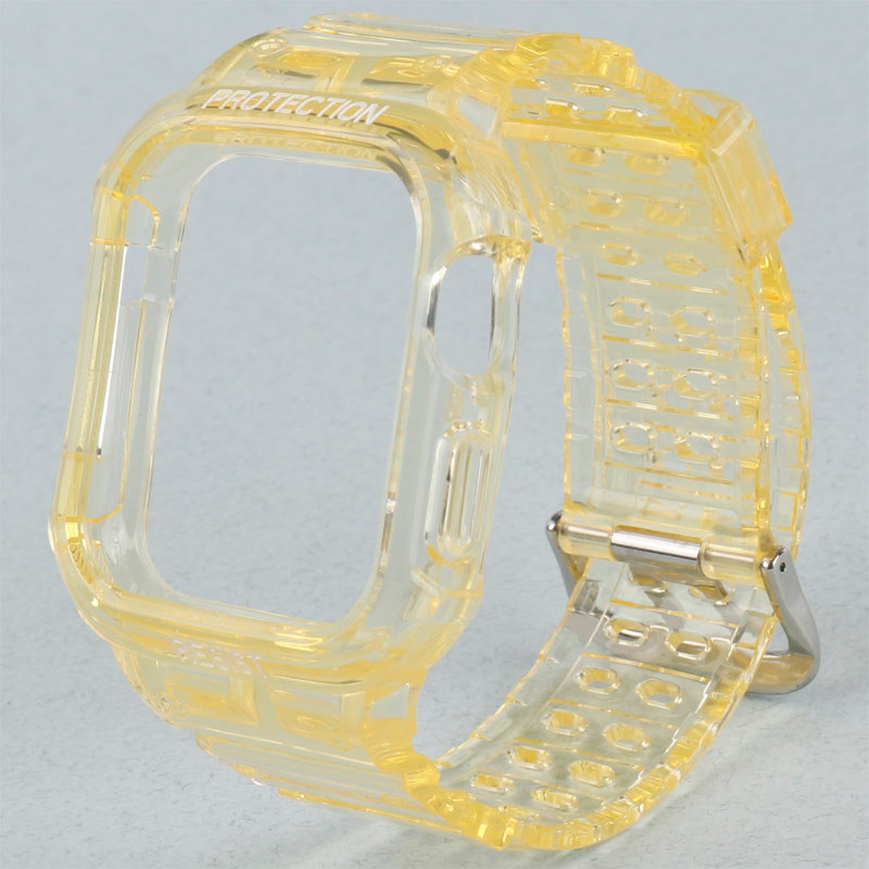 بند و محافظ اپل واچ G-Shok شفاف رنگی Slicto 42/44/45mm