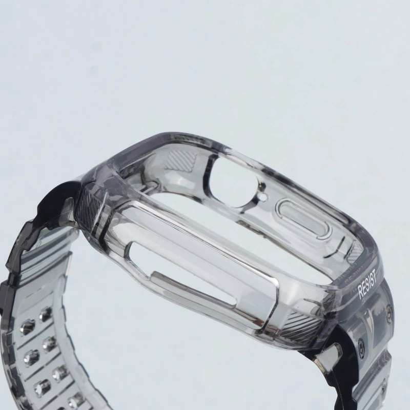 بند و محافظ اپل واچ G-Shok شفاف رنگی Slicto 42/44/45mm