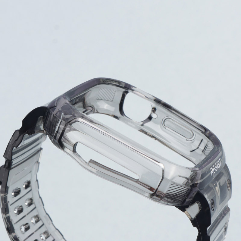 بند و محافظ اپل واچ G-Shok شفاف رنگی Slicto 42/44/45mm