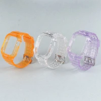 بند و محافظ اپل واچ G-Shok شفاف رنگی Slicto 42/44/45mm