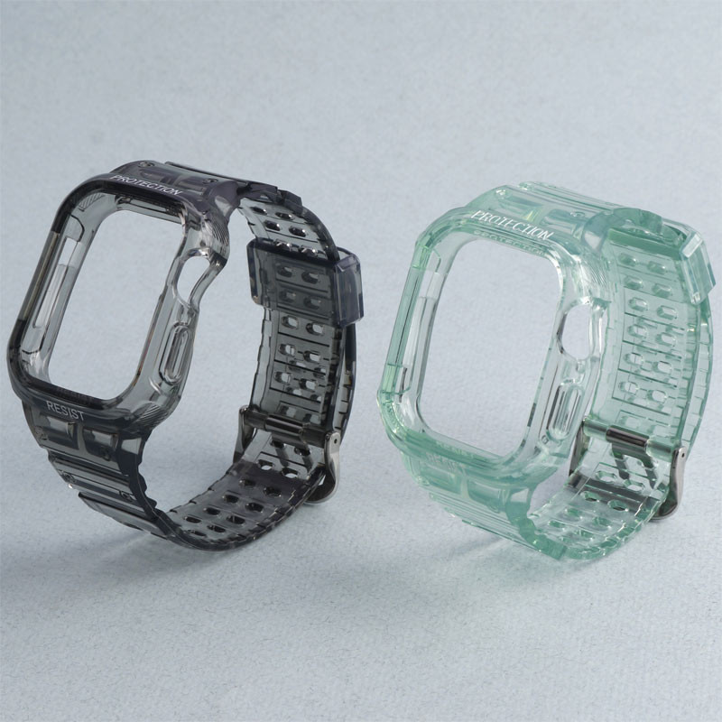 بند و محافظ اپل واچ G-Shok شفاف رنگی Slicto 42/44/45mm