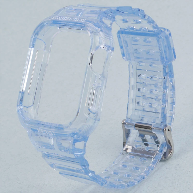 بند و محافظ اپل واچ G-Shok شفاف رنگی Slicto 42/44/45mm