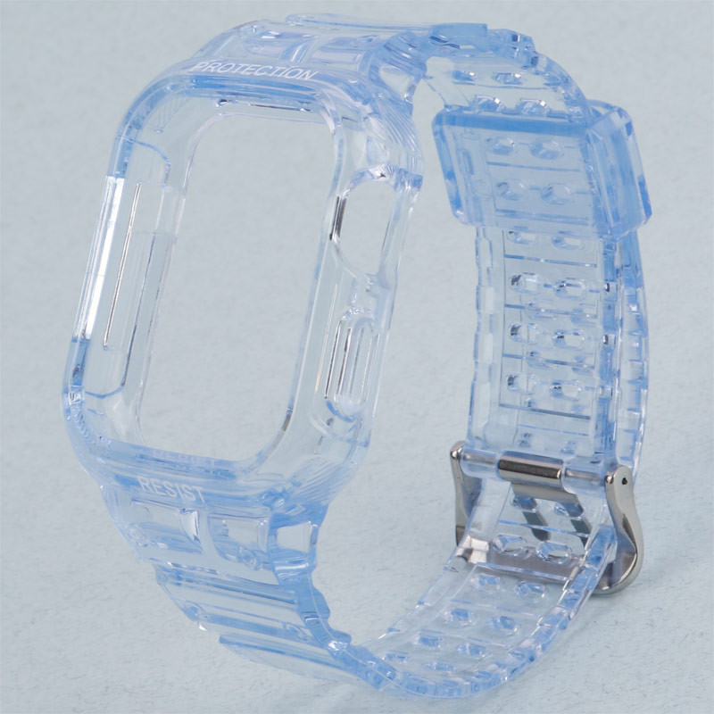بند و محافظ اپل واچ G-Shok شفاف رنگی Slicto 42/44/45mm
