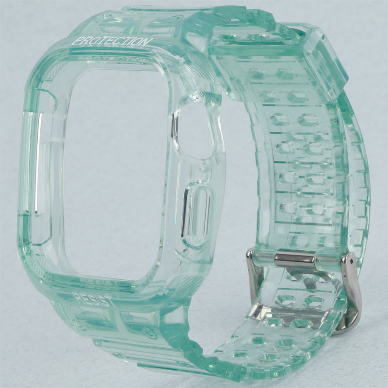 بند و محافظ اپل واچ G-Shok شفاف رنگی Slicto 42/44/45mm