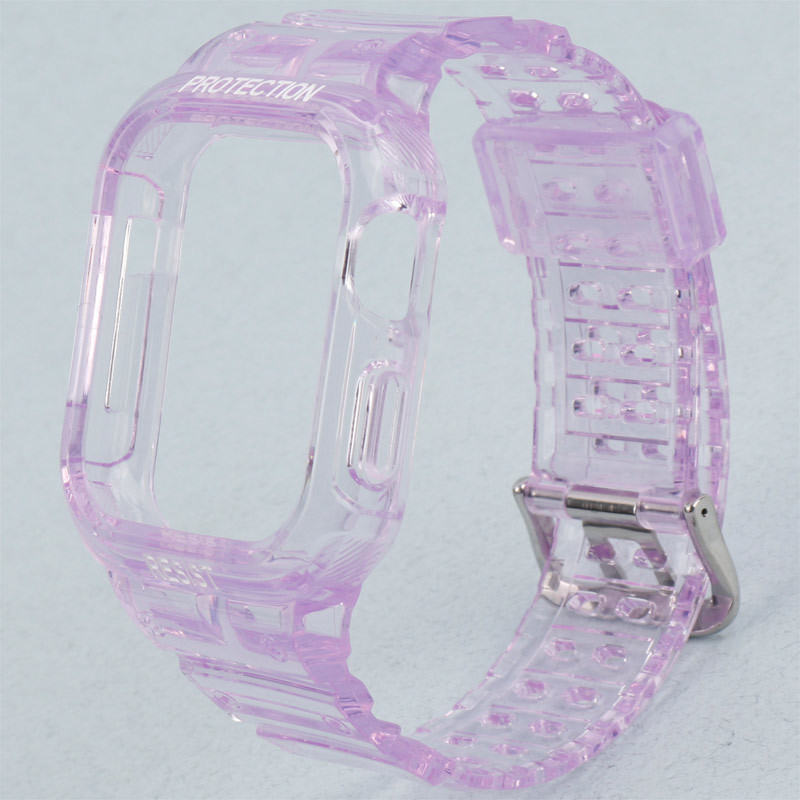 بند و محافظ اپل واچ G-Shok شفاف رنگی Slicto 42/44/45mm