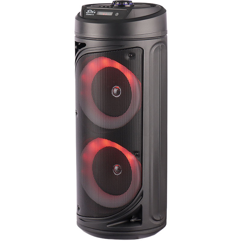 اسپیکر چمدانی بلوتوثی رم و فلش خور ZQS-6212 + میکروفون و ریموت کنترل