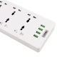 چند راهی 6 خانه برق ارت دار الدینیو SC-12 با کابل 2 متری + شارژر USB
