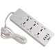 چند راهی 6 خانه برق ارت دار الدینیو SC-12 با کابل 2 متری + شارژر USB